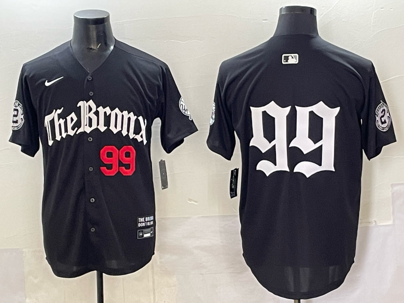 Men New York Yankees #99 Judge black MLB 2025 Nike jersey 019